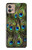 S1965 Peacock Feather Case For Motorola Moto G32