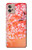S2543 Japanese Kimono Style Flower Pattern Case For Motorola Moto G32