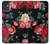 S3112 Rose Floral Pattern Black Case For Motorola Moto G32