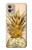 S3490 Gold Pineapple Case For Motorola Moto G32