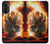 S0863 Hell Fire Skull Case For Motorola Moto G52, G82 5G