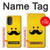 S1145 Yellow Mustache Sun Case For Motorola Moto G52, G82 5G