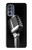 S1672 Retro Microphone Jazz Music Case For Motorola Moto G62 5G