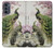 S2773 Peacock Chinese Brush Painting Case For Motorola Moto G62 5G