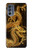 S2804 Chinese Gold Dragon Printed Case For Motorola Moto G62 5G