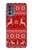 S2835 Christmas Reindeer Knitted Pattern Case For Motorola Moto G62 5G