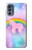 S3070 Rainbow Unicorn Pastel Sky Case For Motorola Moto G62 5G