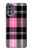 S3091 Pink Plaid Pattern Case For Motorola Moto G62 5G