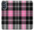 S3091 Pink Plaid Pattern Case For Motorola Moto G62 5G