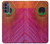 S3201 Pink Peacock Feather Case For Motorola Moto G62 5G