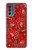 S3354 Red Classic Bandana Case For Motorola Moto G62 5G