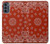 S3355 Bandana Red Pattern Case For Motorola Moto G62 5G