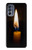S3530 Buddha Candle Burning Case For Motorola Moto G62 5G