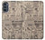 S3819 Retro Vintage Paper Case For Motorola Moto G62 5G