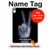 S3101 X-ray Peace Sign Fingers Hard Case For iPad 10.9 (2025,2022)