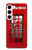 S0058 British Red Telephone Box Case For Samsung Galaxy S23