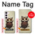 S0360 Coffee Owl Case For Samsung Galaxy S23