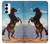 S0934 Wild Black Horse Case For Samsung Galaxy S23