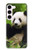 S1073 Panda Enjoy Eating Case For Samsung Galaxy S23