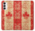 S1603 Canada Flag Old Vintage Case For Samsung Galaxy S23