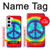 S1870 Tie Dye Peace Case For Samsung Galaxy S23