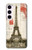 S2108 Eiffel Tower Paris Postcard Case For Samsung Galaxy S23