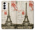 S2108 Eiffel Tower Paris Postcard Case For Samsung Galaxy S23