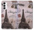 S2211 Paris Postcard Eiffel Tower Case For Samsung Galaxy S23