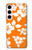 S2245 Hawaiian Hibiscus Orange Pattern Case For Samsung Galaxy S23