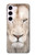 S2399 White Lion Face Case For Samsung Galaxy S23