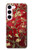 S2414 Red Blossoming Almond Tree Van Gogh Case For Samsung Galaxy S23