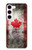 S2490 Canada Maple Leaf Flag Texture Case For Samsung Galaxy S23