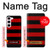 S2638 Black and Red Striped Case For Samsung Galaxy S23
