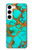 S2688 Aqua Copper Turquoise Gemstone Graphic Case For Samsung Galaxy S23