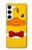 S2760 Yellow Duck Tuxedo Cartoon Case For Samsung Galaxy S23