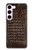S2850 Brown Skin Alligator Graphic Printed Case For Samsung Galaxy S23