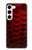 S2879 Red Arowana Fish Scale Case For Samsung Galaxy S23