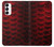 S2879 Red Arowana Fish Scale Case For Samsung Galaxy S23