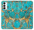 S2906 Aqua Turquoise Stone Case For Samsung Galaxy S23