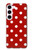 S2951 Red Polka Dots Case For Samsung Galaxy S23