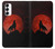S2955 Wolf Howling Red Moon Case For Samsung Galaxy S23