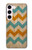 S3033 Vintage Wood Chevron Graphic Printed Case For Samsung Galaxy S23