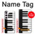 S3078 Black and White Piano Keyboard Case For Samsung Galaxy S23