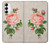 S3079 Vintage Pink Rose Case For Samsung Galaxy S23