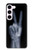 S3101 X-ray Peace Sign Fingers Case For Samsung Galaxy S23