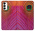 S3201 Pink Peacock Feather Case For Samsung Galaxy S23