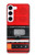 S3204 Red Cassette Recorder Graphic Case For Samsung Galaxy S23