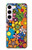 S3281 Colorful Hippie Flowers Pattern Case For Samsung Galaxy S23