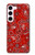 S3354 Red Classic Bandana Case For Samsung Galaxy S23