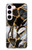 S3419 Gold Marble Graphic Print Case For Samsung Galaxy S23